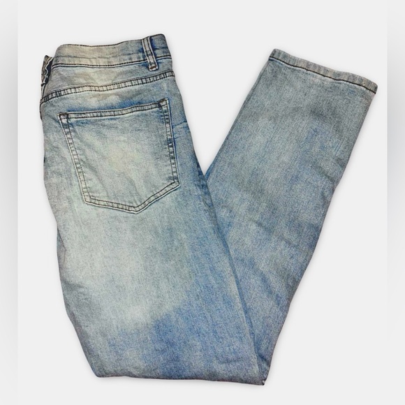 UH Denim Men's Slim Distressed Jeans Light Wash 32x32 NWT - Picture 3 of 5